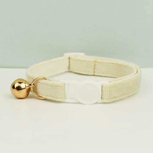 TPIONEER Katzenhalsband mit Schleife, verstellbar, Sicherheitshalsband für Haustiere, Samt, verhindert Ersticken der Katze von TPIONEER