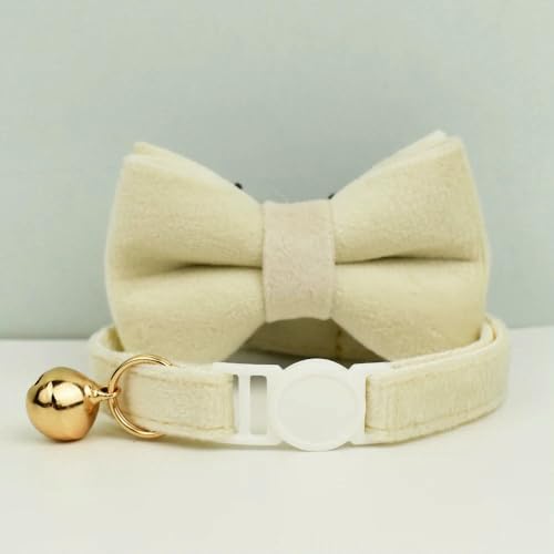 TPIONEER Sicherheits-Katzenhalsband mit Fliege, verstellbares Kätzchenhalsband aus Samt mit Glöckchen, Anti-Würge-Design für Hauskatzen TPIONEER Sicherheits-Katzenhalsband mit Fliege, verstellbares Kätzchenhalsband aus Samt mit Glöckchen, Anti-Würge-Design für Hauskatzen von TPIONEER