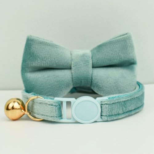 TPIONEER Sicherheits-Katzenhalsband mit Fliege, verstellbares Kätzchenhalsband aus Samt mit Glöckchen, Anti-Würge-Design für Hauskatzen TPIONEER Sicherheits-Katzenhalsband mit Fliege, verstellbares Kätzchenhalsband aus Samt mit Glöckchen, Anti-Würge-Design für Hauskatzen von TPIONEER