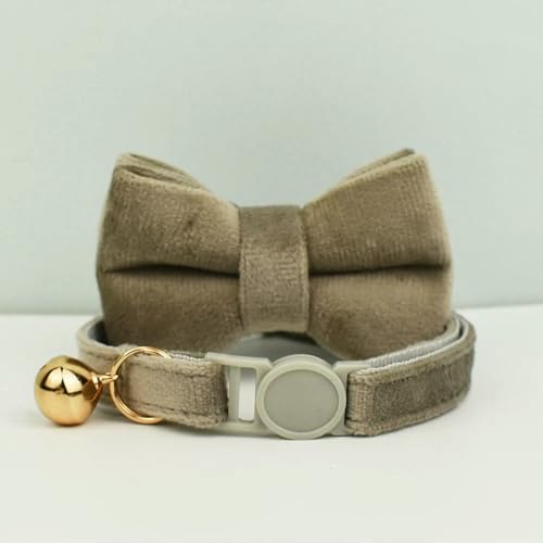 TPIONEER Sicherheits-Katzenhalsband mit Fliege, verstellbares Kätzchenhalsband aus Samt mit Glöckchen, Anti-Würge-Design für Hauskatzen TPIONEER Sicherheits-Katzenhalsband mit Fliege, verstellbares Kätzchenhalsband aus Samt mit Glöckchen, Anti-Würge-Design für Hauskatzen von TPIONEER