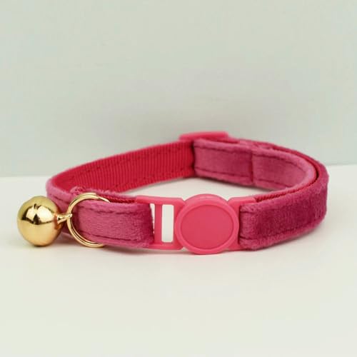 TPIONEER Sicherheits-Katzenhalsband mit Fliege, verstellbares Kätzchenhalsband aus Samt mit Glöckchen, Anti-Würge-Design für Hauskatzen von TPIONEER