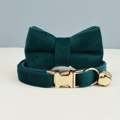 TPIONEER Süßes Katzenhalsband mit Fliege, Glöckchen und graviertem ID-Tag, verstellbare Kätzchenkette mit individuellem Namensschild, Sicherheitshalsband TPIONEER Süßes Katzenhalsband mit Fliege, Glöckchen und graviertem ID-Tag, verstellbare Kätzchenkette mit individuellem Namensschild, Sicherheitshalsband von TPIONEER