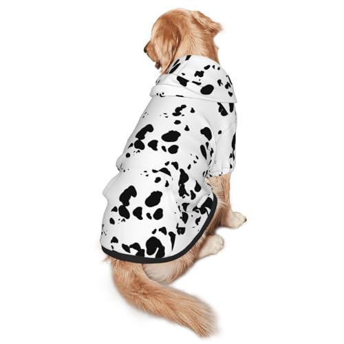 Hundekostüm mit Dalmatiner-Druck, niedlicher Tier-gepunkteter Hunde-Druck, Winterkleidung, Pullover, Halloween, Rollenspiel-Kostüm mit Tasche, Haustier-Winter-Kapuzenpullover, Größe XXL Hundekostüm mit Dalmatiner-Druck, niedlicher Tier-gepunkteter Hunde-Druck, Winterkleidung, Pullover, Halloween, Rollenspiel-Kostüm mit Tasche, Haustier-Winter-Kapuzenpullover, Größe XXL von TQD
