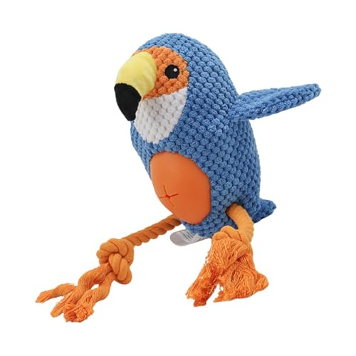 TQEBWUS Gefülltes Papageien-Hundespielzeug, Spielzeug zur Futterausgabe für Hunde - Snuffle Chew Puzzle Leckerli-Spenderspielzeug mit Quietscher für Welpen | Lustiges, Bezauberndes, unzerstörbares TQEBWUS Gefülltes Papageien-Hundespielzeug, Spielzeug zur Futterausgabe für Hunde - Snuffle Chew Puzzle Leckerli-Spenderspielzeug mit Quietscher für Welpen | Lustiges, Bezauberndes, unzerstörbares von TQEBWUS