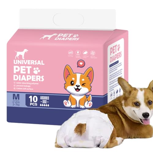 TQEBWUS Hundewindeln, Hundewindeln, bequeme und sichere Passform, auslaufsichere Windeln für Hunde bei , aufregendes Wasserlassen, Training TQEBWUS Hundewindeln, Hundewindeln, bequeme und sichere Passform, auslaufsichere Windeln für Hunde bei , aufregendes Wasserlassen, Training von TQEBWUS
