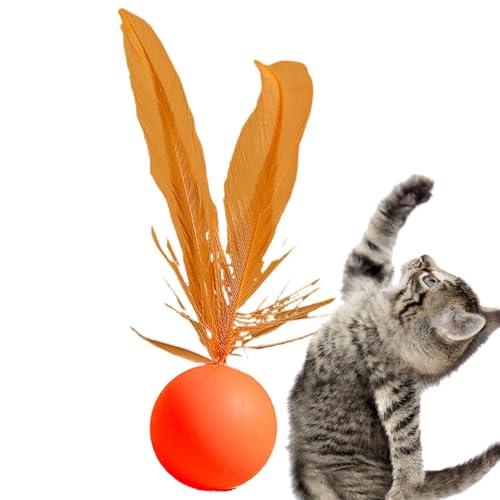 TQEBWUS Katzenbälle für Indoor-Katzen, interaktiver Gummi-Ball, bissfest, solide, elastisch, Haustierball für große Katzen TQEBWUS Katzenbälle für Indoor-Katzen, interaktiver Gummi-Ball, bissfest, solide, elastisch, Haustierball für große Katzen von TQEBWUS