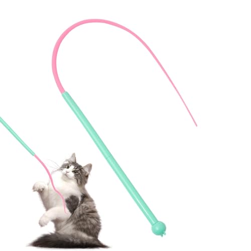 TQEBWUS Katzenspielzeug-Zauberstab, Katzen-Teaser-Zauberstab | Katzenspielzeug-Stab, Katzen-Stäbchen mit langem Stab - Interaktives Katzenspielzeug, Schwanz, Katzenspielzeug mit Sound für Katzen im TQEBWUS Katzenspielzeug-Zauberstab, Katzen-Teaser-Zauberstab | Katzenspielzeug-Stab, Katzen-Stäbchen mit langem Stab - Interaktives Katzenspielzeug, Schwanz, Katzenspielzeug mit Sound für Katzen im von TQEBWUS
