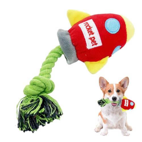 TQEBWUS Kauseil für Hunde, Hundeseilspielzeug für große Hunde | Rocket Interaktives Haustier-Schleppspielzeug | Unzerstörbares Hundespielzeug, quietschendes, reinigendes Kauspielzeug, TQEBWUS Kauseil für Hunde, Hundeseilspielzeug für große Hunde | Rocket Interaktives Haustier-Schleppspielzeug | Unzerstörbares Hundespielzeug, quietschendes, reinigendes Kauspielzeug, von TQEBWUS
