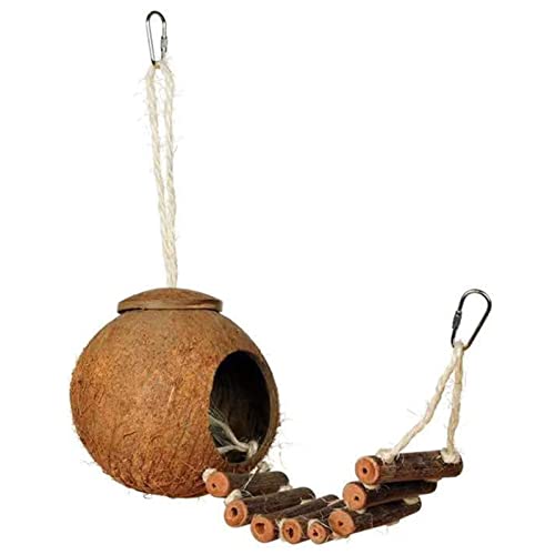 TQEBWUS Natürliches Vogelversteck, Vogelnest in Form von natürlichem, natürlichem Vogelhäuschen aus Naturfaser, umweltfreundlich für Papageien, Sittiche, Finken, Hamster, Ratten TQEBWUS Natürliches Vogelversteck, Vogelnest in Form von natürlichem, natürlichem Vogelhäuschen aus Naturfaser, umweltfreundlich für Papageien, Sittiche, Finken, Hamster, Ratten von TQEBWUS