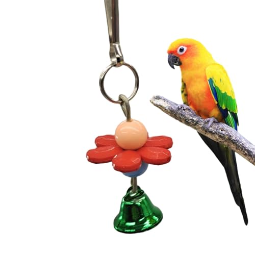 TQEBWUS Vogelspielzeug mit Blume, bissfest, Käfigspielzeug für Papageien, buntes Haustierspielzeug, dekoratives Papageienspielzeug zum Entspannen, Spielen, Erkunden, Unterhaltung TQEBWUS Vogelspielzeug mit Blume, bissfest, Käfigspielzeug für Papageien, buntes Haustierspielzeug, dekoratives Papageienspielzeug zum Entspannen, Spielen, Erkunden, Unterhaltung von TQEBWUS