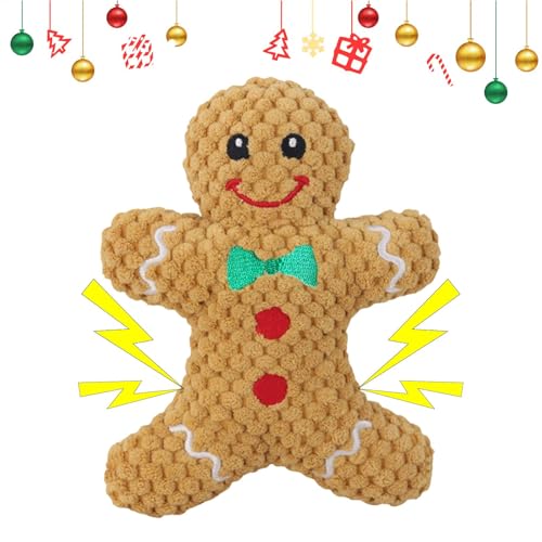 TQEBWUS Weihnachts Hundekauspielzeug, 19x13x5CM Hundespielzeug Quietschend, Interaktives Haustier Kauspielzeug, Weihnachten Geschenk Kauen Spielzeug Für Hunde Beim Spielen Gehirnstimulierungsspielzeug TQEBWUS Weihnachts Hundekauspielzeug, 19x13x5CM Hundespielzeug Quietschend, Interaktives Haustier Kauspielzeug, Weihnachten Geschenk Kauen Spielzeug Für Hunde Beim Spielen Gehirnstimulierungsspielzeug von TQEBWUS