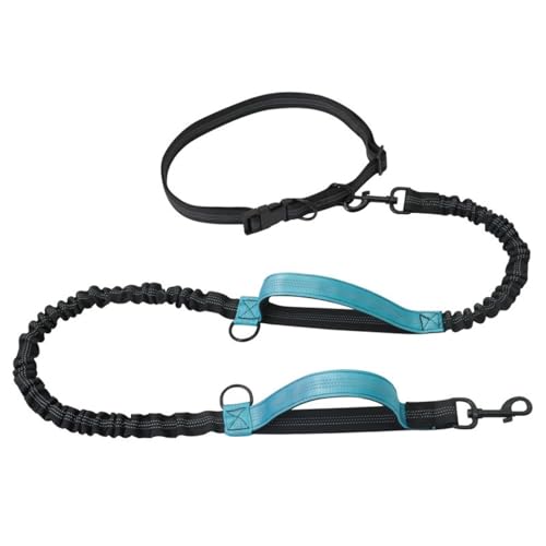 Hüftgeschirr for Hunde for Laufen Mit Leinen,Handlose Hundeleine Mit Verstellbarem Gürtel,Perfekt for Laufen,Joggen,Spazierengehen(Color:Blue) von TQQEPOOL