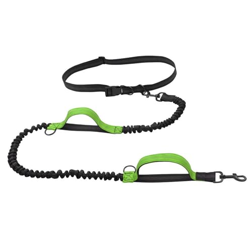 Hüftgeschirr for Hunde for Laufen Mit Leinen,Handlose Hundeleine Mit Verstellbarem Gürtel,Perfekt for Laufen,Joggen,Spazierengehen(Color:Green) von TQQEPOOL