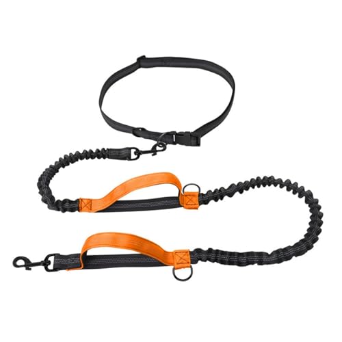 Hüftgeschirr for Hunde for Laufen Mit Leinen,Handlose Hundeleine Mit Verstellbarem Gürtel,Perfekt for Laufen,Joggen,Spazierengehen(Color:Orange) von TQQEPOOL