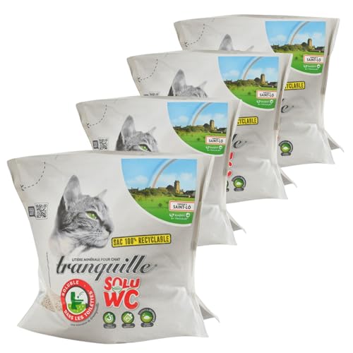 Tranquille - Solu WC Katzenstreu, 4,4 l, 4 Stück von Tranquille