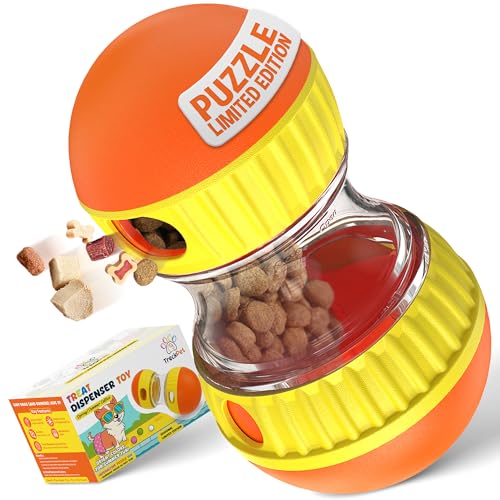 TRECKPET Hunde-Leckerli-Spender, Spielzeug, Premium-Puzzle-Spielzeug, Hundepuzzles für intelligente Hunde, mit verstellbarem Futterspender, geeignet für interaktive kleine, mittelgroße und große von TRECKPET