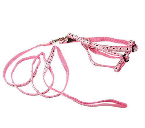 Stylisch Schöne Pet Kragen Traktion Seil Katze Hund Pet Brustgurt rosa Anker Muster 1 von TREESTAR