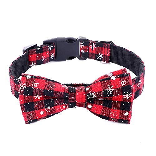 TREESTAR Halsband für Hunde und Katzen, weihnachtliches Design, verstellbar, komfortabel, für Hunde und Katzen von TREESTAR