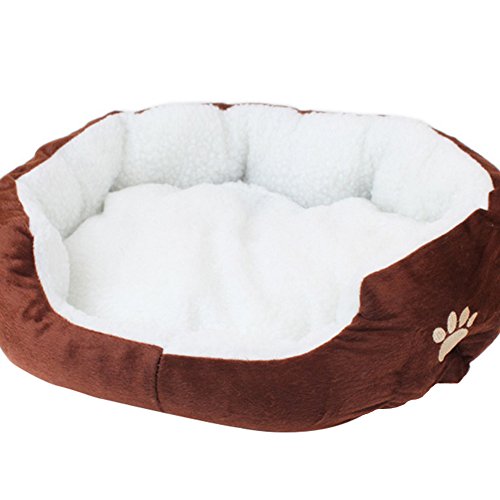 Treestar Hundebett, bequem, Chenils, Bett für Haustiere, Schlafsack, für Haustiere, Hundekissen, Größe 50 x 40 x 15 cm (Kaffee) von TREESTAR