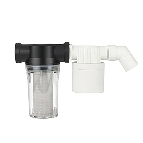 TRFVDVERD 1 Stück 1/2 Zoll 3/4 Zoll 1 Zoll Kunststoff-Schwimmerventil mit Filter – Automatische Wasserstandsregelung for Solarwassertanks und Wassertürme(1inch) von TRFVDVERD