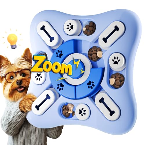 Hundespielzeug Intelligenz, gegen Langeweile mit Quietschgeräuschen, Leckerli-Spielzeug, Intelligenzspielzeug für Hunde, IQ-Training, waschbar, Hunde Intelligenzspielzeug für jede Größe, Weiß von TRIGRAND