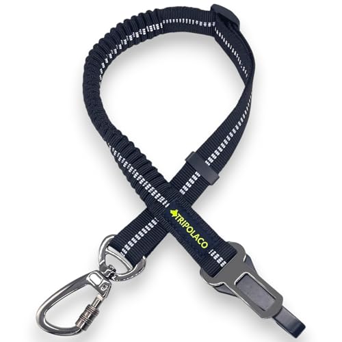 TRIPOLACO Anschnallgurt Hund Auto – Verstellbarer Hundegurt Auto mit Karabiner & Hakenverschluss – Sicherheitsgurt Hunde für Auto mit Rückdämpfung, geeignet für alle Hunderassen und Fahrzeugtypen TRIPOLACO Anschnallgurt Hund Auto – Verstellbarer Hundegurt Auto mit Karabiner & Hakenverschluss – Sicherheitsgurt Hunde für Auto mit Rückdämpfung, geeignet für alle Hunderassen und Fahrzeugtypen von TRIPOLACO
