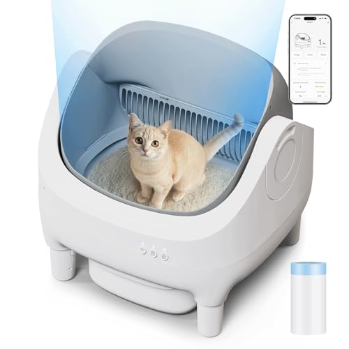 TRIUMPHKEY Selbstreinigende Katzentoilette,App-Steuerung,Oben offene Katzenklo selbstreinigend,Katzenklo XXL,15 kg große Katze,15 Tage selbstreinigendes,Für Mehrere Katzen elektrisches katzentoilette TRIUMPHKEY Selbstreinigende Katzentoilette,App-Steuerung,Oben offene Katzenklo selbstreinigend,Katzenklo XXL,15 kg große Katze,15 Tage selbstreinigendes,Für Mehrere Katzen elektrisches katzentoilette von TRIUMPHKEY