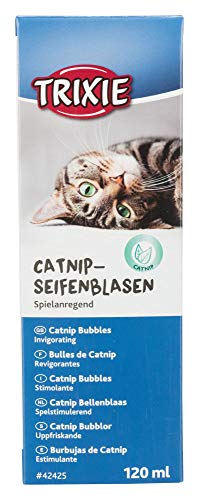 Trixie Catnip Seifenblasen | 120 ml | Seifenblasen die unterstützend spielanregend sein können | Enthält Extrakt aus Katzenminze Trixie Catnip Seifenblasen | 120 ml | Seifenblasen die unterstützend spielanregend sein können | Enthält Extrakt aus Katzenminze von TRIXIE