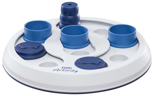 TRIXIE Hundespielzeug Intelligenz Dog Activity Strategiespiel „Flip & Fun“ – Anspruchsvolles Intelligenzspielzeug für Hunde zur Beschäftigung, ø 23cm – 32001 von TRIXIE