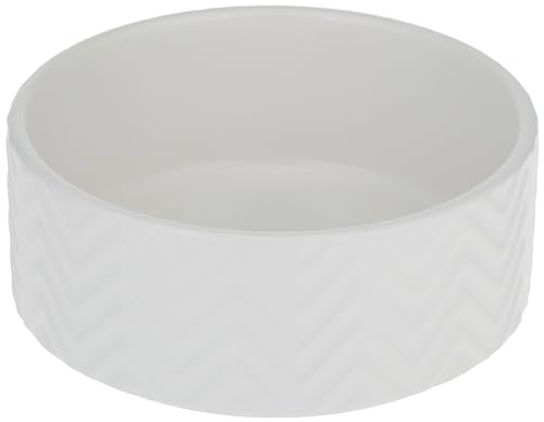 TRIXIE Futterstation aus Keramik, 0,9 l/Ø 16 cm, Weiß für Hund von TRIXIE
