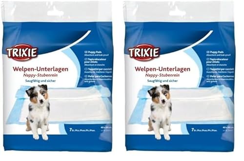 Hygiene-Unterlage Nappy, 40 × 60 cm, 7 St. (Packung mit 2) von TRIXIE