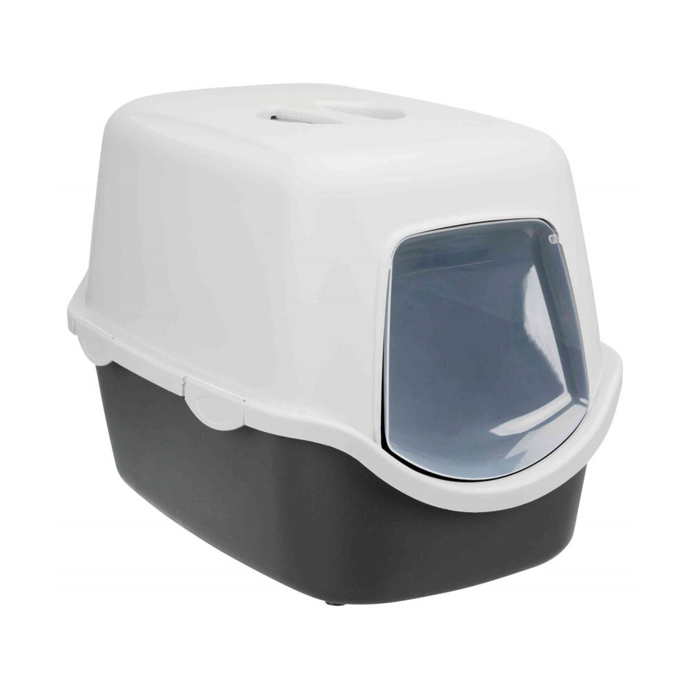 Katzentoilette Vico mit Haube - Aquamarin / Weiß Katzentoilette Vico mit Haube - Aquamarin / Weiß von TRIXIE