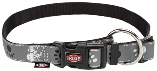 TRIXIE Silver Reflect Halsband Größe M–L: Halsumfang 35–55 cm/20 mm in schwarz/silbergrau - stark reflektierendes Halsband für mittelgroße bis große Hunde, gute Sichtbarbarkeit im Dunkeln, 12223 TRIXIE Silver Reflect Halsband Größe M–L: Halsumfang 35–55 cm/20 mm in schwarz/silbergrau - stark reflektierendes Halsband für mittelgroße bis große Hunde, gute Sichtbarbarkeit im Dunkeln, 12223 von TRIXIE