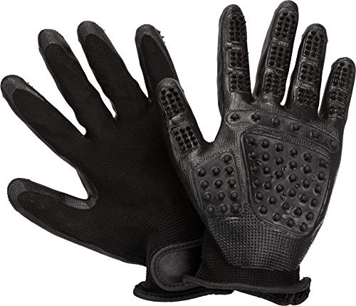 TRIXIE 23394 Fellpflege Handschuhe, 1 Paar, Nylon/Gummi, 121.25 g von TRIXIE