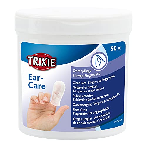 TRIXIE 29392 Ear Care Ohrenpflege, Fingerpads, 50 Stück (1er Pack) von TRIXIE
