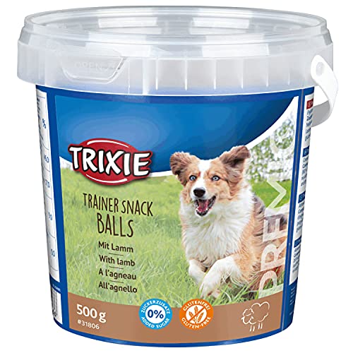 TRIXIE 31806 Premio Trainer Snack Lamb Balls, 500 g (1er Pack) von TRIXIE