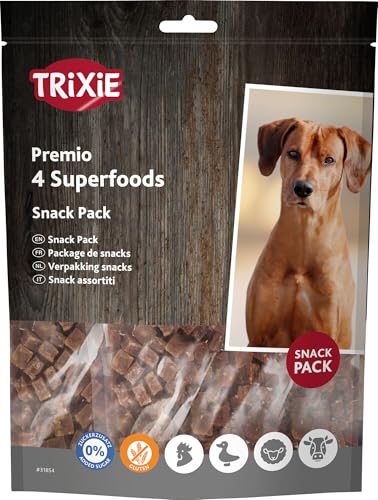 Trixie 31854 Premio 4 Superfoods, Huhn/Ente/Rind/Lamm, 4 x 100 g von TRIXIE