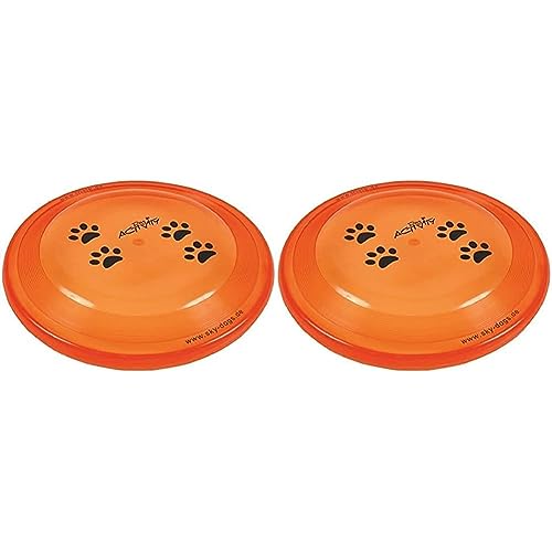 TRIXIE 3356 Dog Activity Dog Disc, bissfest, ø 23 cm, Sortiert (Packung mit 2) von TRIXIE