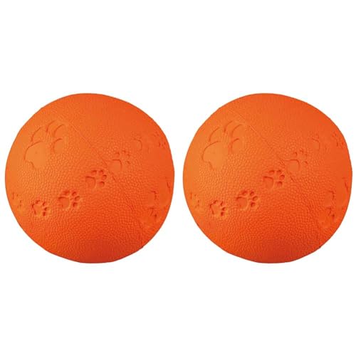 TRIXIE 34863 Spielball, Naturgummi, ø 9 cm (Packung mit 2) von TRIXIE