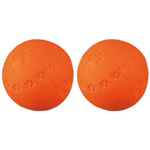 TRIXIE 34863 Spielball, Naturgummi, ø 9 cm (Packung mit 2) von TRIXIE