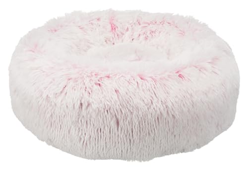 TRIXIE Hundebett Harvey ø 50 cm in weiß-pink - wuschliges Hundekissen mit Langhaar-Plüsch - Hundekorb für mittelgroße Hunde - rutschfest und waschbar - 37317 TRIXIE Hundebett Harvey ø 50 cm in weiß-pink - wuschliges Hundekissen mit Langhaar-Plüsch - Hundekorb für mittelgroße Hunde - rutschfest und waschbar - 37317 von TRIXIE