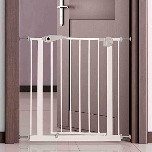 TRIXIE stufenlos verstellbares und klemmbares Türgitter "Absperrgitter, Metall, 75–85 × 76 cm, weiß"- 39451 TRIXIE stufenlos verstellbares und klemmbares Türgitter "Absperrgitter, Metall, 75–85 × 76 cm, weiß"- 39451 von TRIXIE