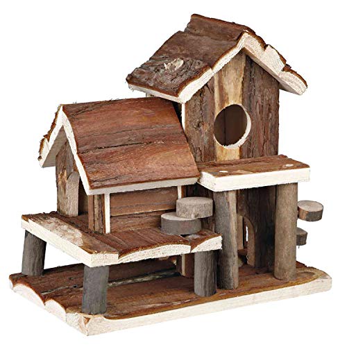 TRIXIE 61779 Haus Birte, Mäuse, Rindenholz, 25 × 24 × 16 cm von TRIXIE