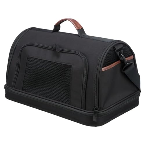 TRIXIE Airline Tasche Gate, Flugzeug Reisetasche Für Hunde, 28 × 25 × 45 cm, Schwarz - 28906 von TRIXIE