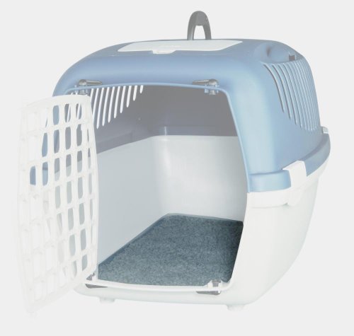 Trixie Anti-Rutsch-Thermo-Einsatz 29 x 51 cm für Transportbox, grau, passend für Capri Größe 1-3 von TRIXIE