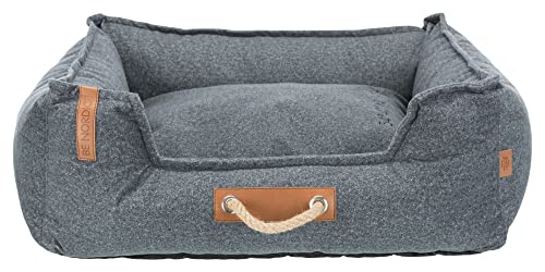 TRIXIE BE Nordic Bett Föhr Soft, eckig, 120 × 95 cm, grau von TRIXIE