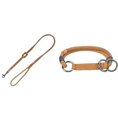 TRIXIE BE Nordic Set Sand: Leder-Hundeleine 1,20 m & Leder Zug-Stopp-Halsband S-M 40 cm TRIXIE BE Nordic Set Sand: Leder-Hundeleine 1,20 m & Leder Zug-Stopp-Halsband S-M 40 cm von TRIXIE