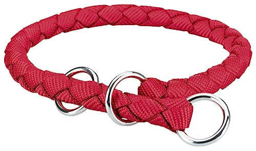 TRIXIE Cavo Zug-Stopp Halsband Größe S–M: Halsumfang 35–41 cm/ø 12 mm in rot - Hundehalsband aus Gurtband für kleine bis mittelgroße Hunde, rund geflochten, 143703 TRIXIE Cavo Zug-Stopp Halsband Größe S–M: Halsumfang 35–41 cm/ø 12 mm in rot - Hundehalsband aus Gurtband für kleine bis mittelgroße Hunde, rund geflochten, 143703 von TRIXIE