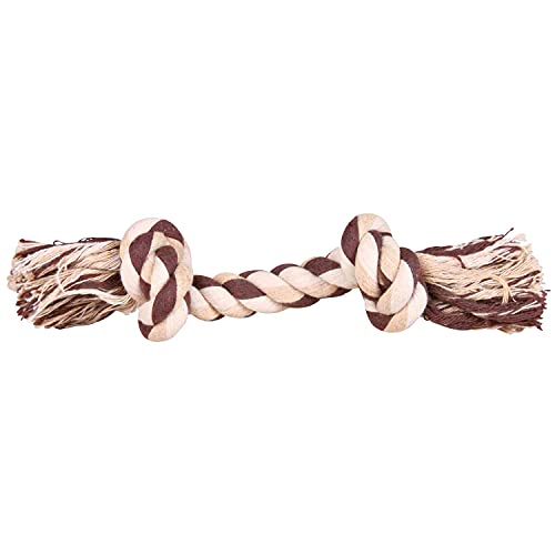 Trixie Denta Fun Seil aus reiner Baumwolle zum Spielen mit Ihrem Hund, 22 cm, 1 Stück von TRIXIE