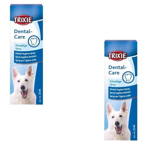 TRIXIE Dental-Care Zahnpflege-Spray | Doppelpack | 2 x 50 ml | Zahnpflegespray für Hunde | Zur Unterstützung der Zahngesundheit | Schonende und einfache Anwendung TRIXIE Dental-Care Zahnpflege-Spray | Doppelpack | 2 x 50 ml | Zahnpflegespray für Hunde | Zur Unterstützung der Zahngesundheit | Schonende und einfache Anwendung von TRIXIE